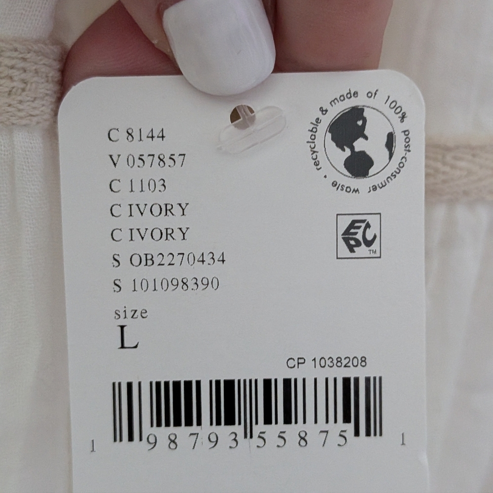 Free People Free-Est Isla Midi Dress Ivory Open Back Adjustable NWT L - Picture 5 of 7